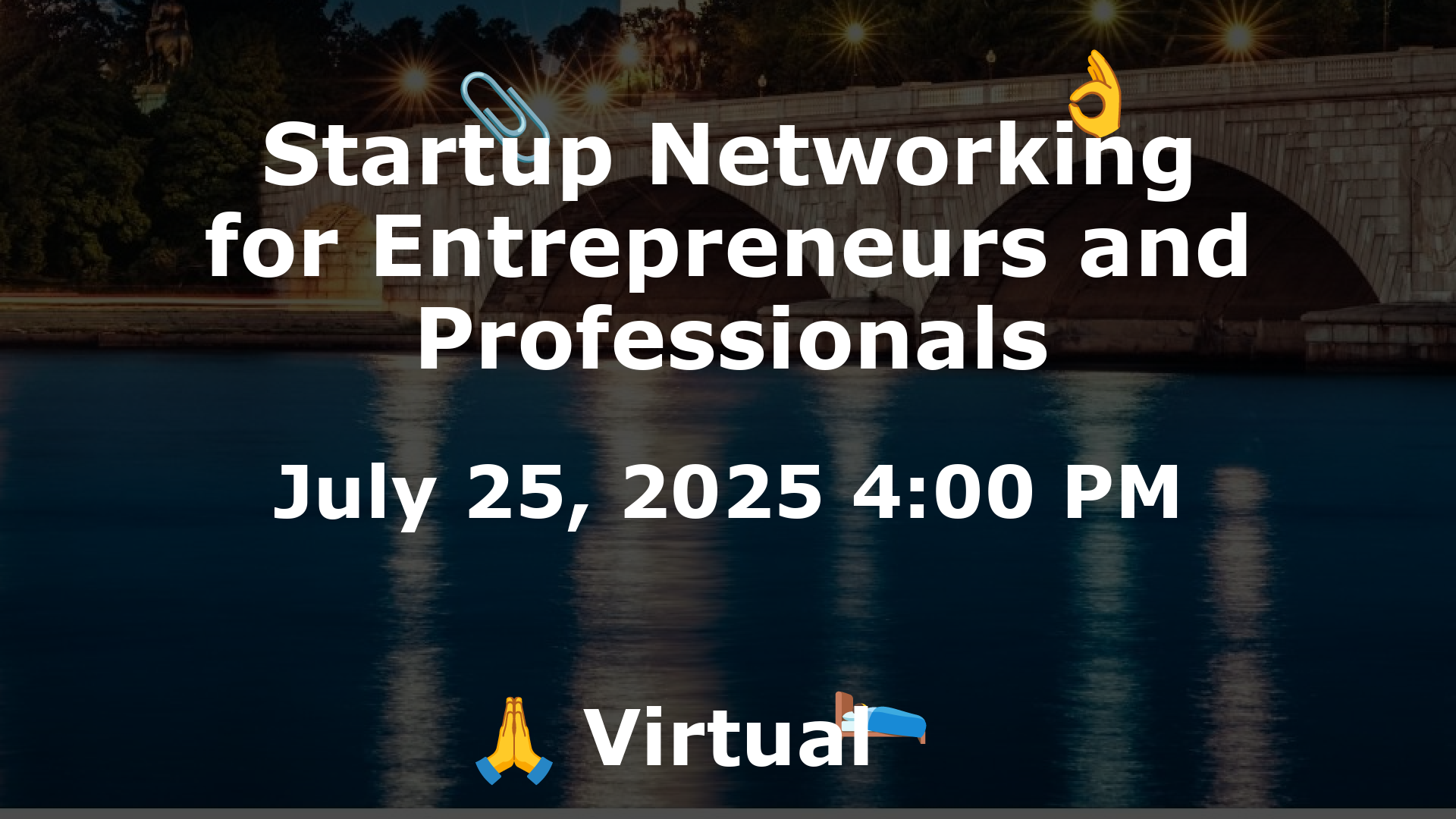 Startup Networking for Entrepreneurs and Professionals event image